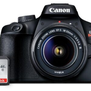 Canon EOS Rebel T100 DSLR Camera with EF-S 18-55mm f/3.5-5.6 III Lens