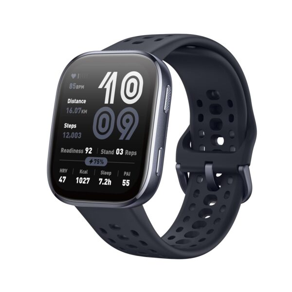 Amazfit Bip 6 Smart Watch (46mm, Black), 1.97" AMOLED