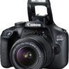 Canon EOS 3000D 18MP Digital SLR Camera (Black) - Image 2